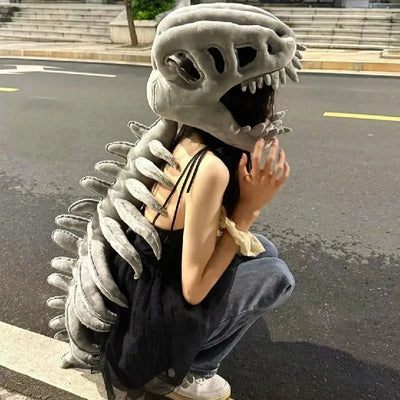 Toddler Dinosaur Costume Plush Skull & Spine