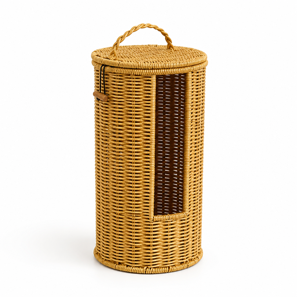 Toilet Paper Holder Freestanding Braided Rope