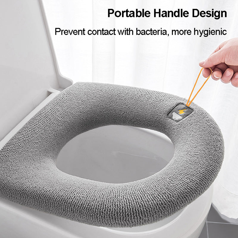 Toilet Seat Cover Pumpkin Pattern Stretchable & Machine Washable