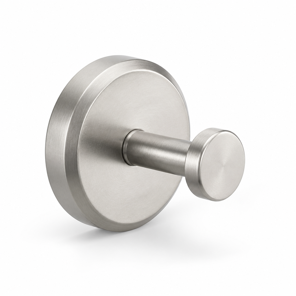 Towel & Robe Hook No-Drill Suction Mount Stainless Steel