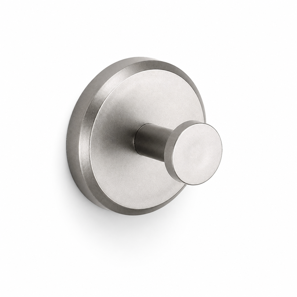Towel & Robe Hook No-Drill Suction Mount Stainless Steel