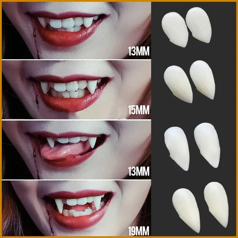 Vampire Teeth Caps Thermo-Activated Custom Fit Natural Shade