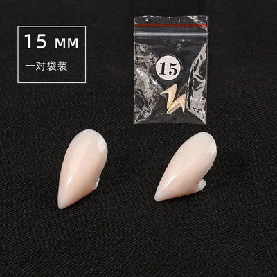 Vampire Teeth Caps Thermo-Activated Custom Fit Natural Shade