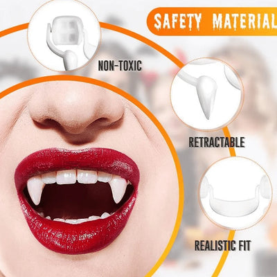 Vampire Teeth Extendable Silicone Natural Enamel Tone