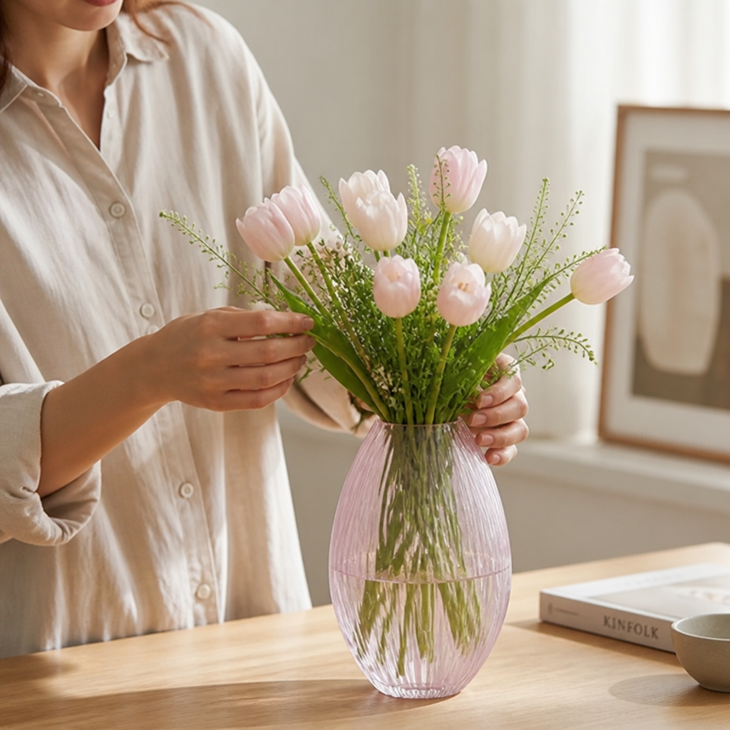 Vase Sculptural Handblown Soda-Lime Glass
