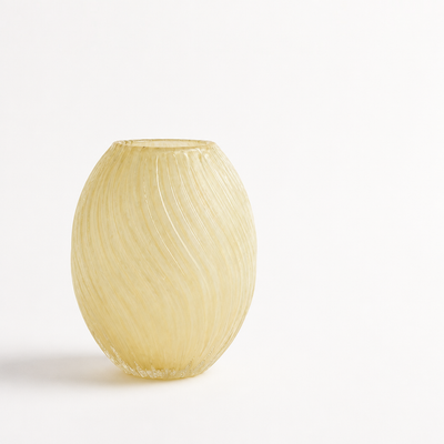Vase Sculptural Handblown Soda-Lime Glass