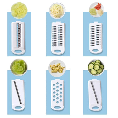 Vegetable Cutter Set 12-in-1 Stainless Steel Blades & Storage