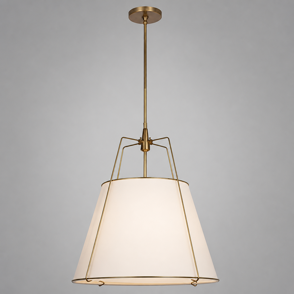 Vintage Fabric Pendant Light