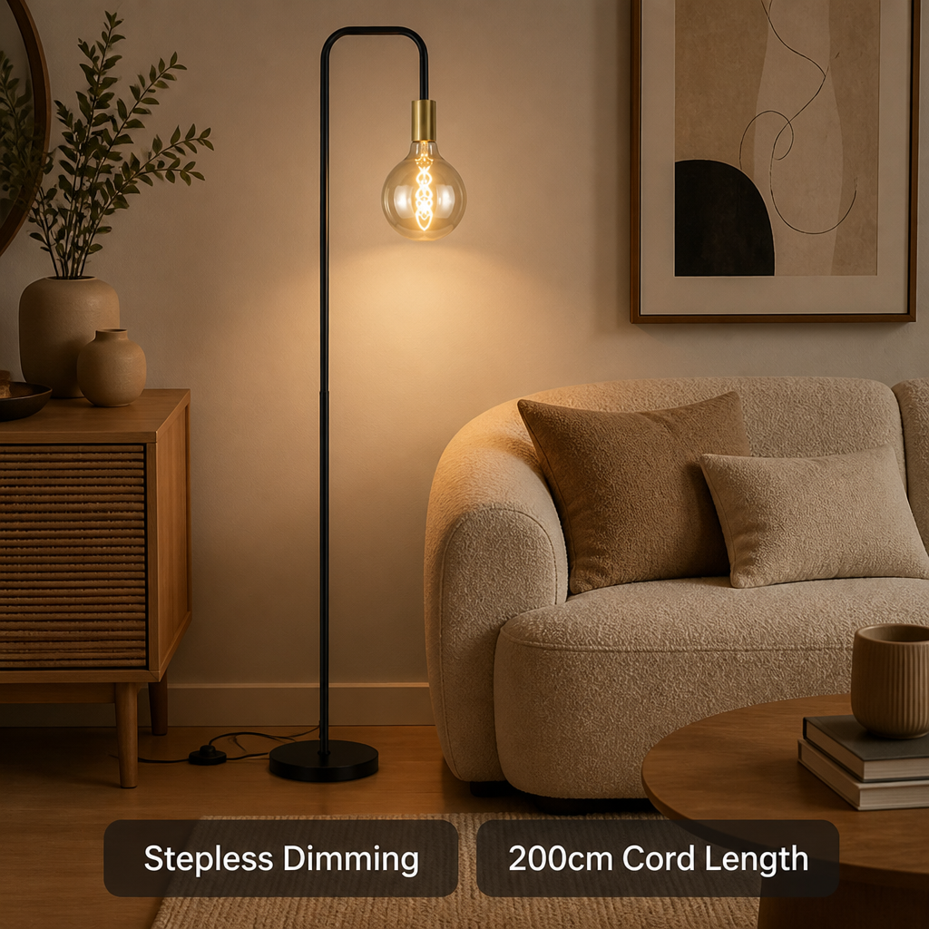 Vintage Gold Floor Lamp