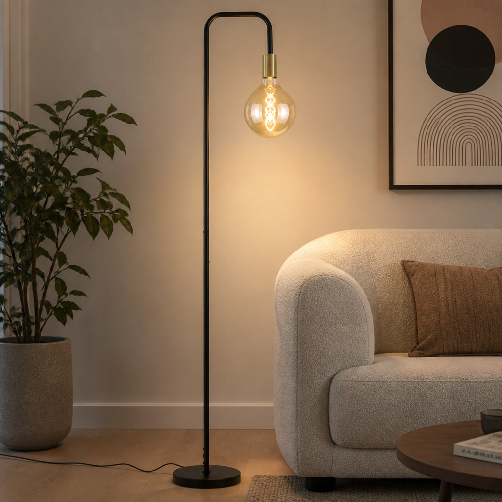 Vintage Gold Floor Lamp