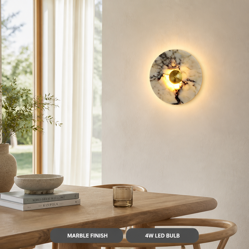 Vintage Marble LED Wall Sconce