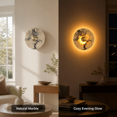 Vintage Marble LED Wall Sconce