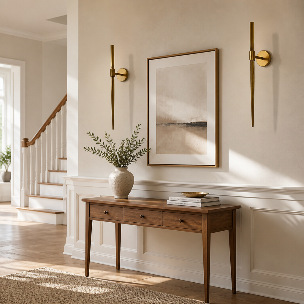 Vintage Old Bronze Wall Sconce