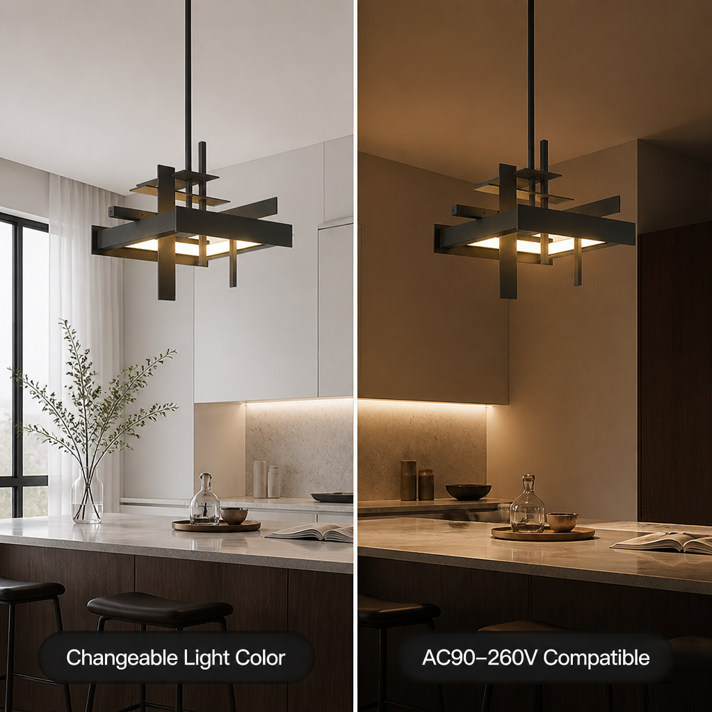 Vintage Stainless Steel LED Pendant Light