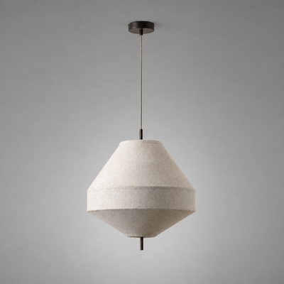 Wabi-Sabi Fabric Pendant Light