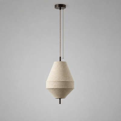 Wabi-Sabi Fabric Pendant Light