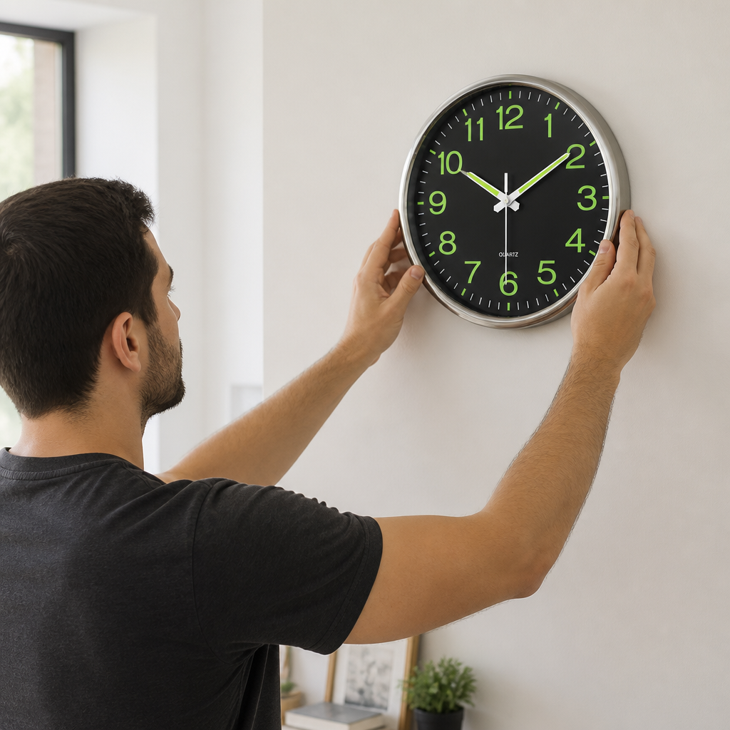 Wall Clock Silent Sweep & Luminous Dial 30 Cm