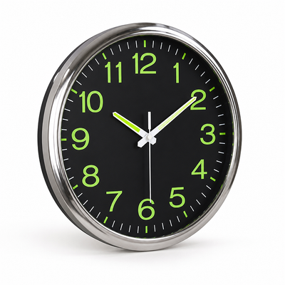 Wall Clock Silent Sweep & Luminous Dial 30 Cm