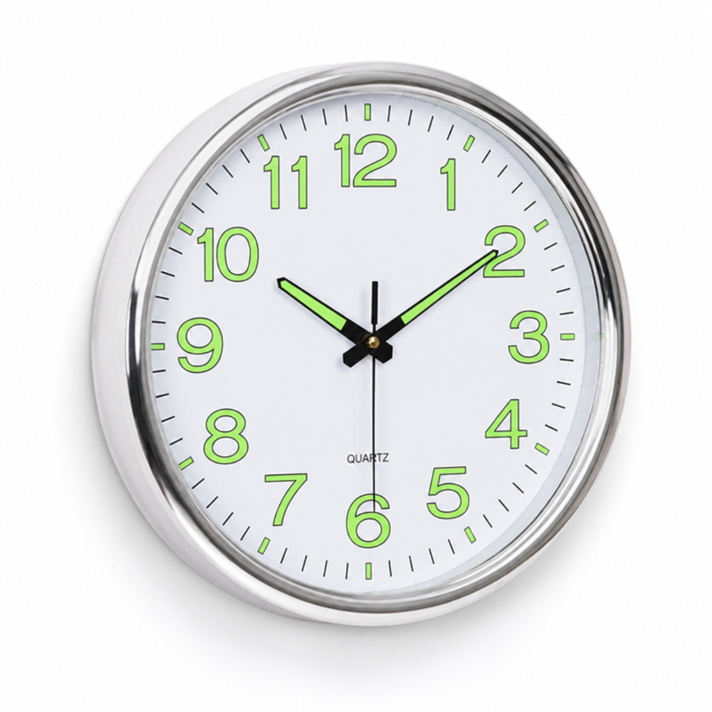 Wall Clock Silent Sweep & Luminous Dial 30 Cm