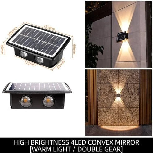 Wall Light Solar Up & Down Weatherproof