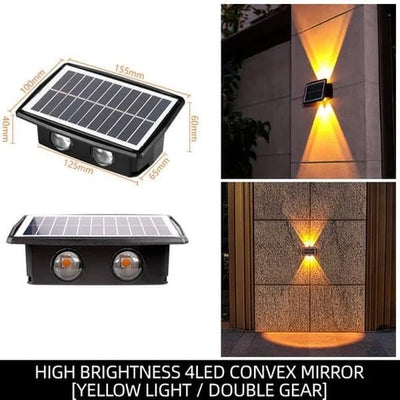 Wall Light Solar Up & Down Weatherproof