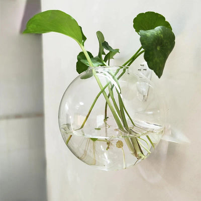 Wall Vase Drill-Free Waterproof Borosilicate Glass