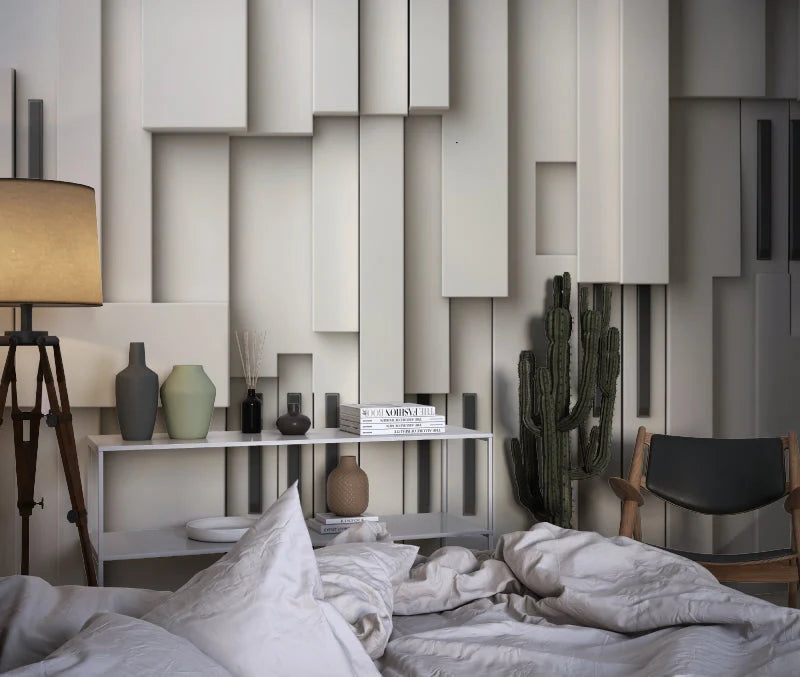 Wallpaper 3D Geometric Depth Effect