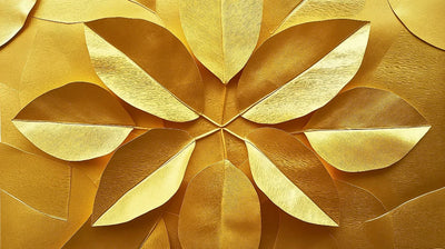 Wallpaper 3D Gold Leaf Peel-and-Stick