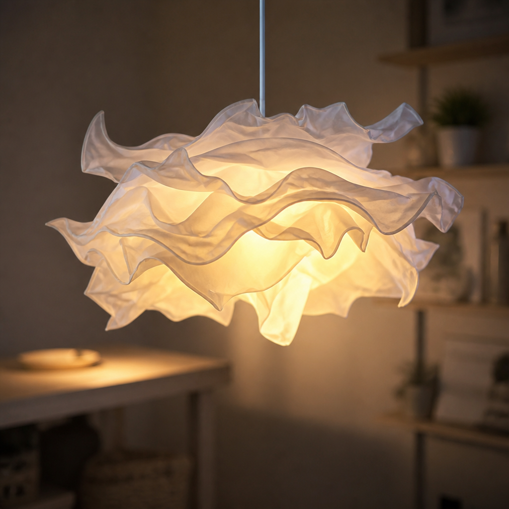 White Flower Cloud Pendant Light