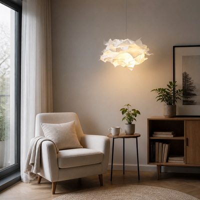White Flower Cloud Pendant Light