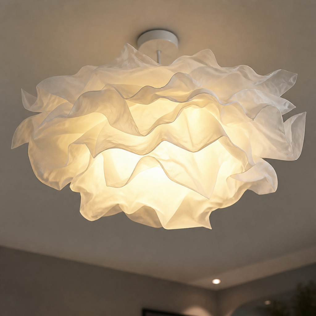 White Flower Cloud Pendant Light