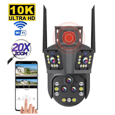Wi-Fi Security Camera 20x Optical Multi-Lens Auto-Tracking