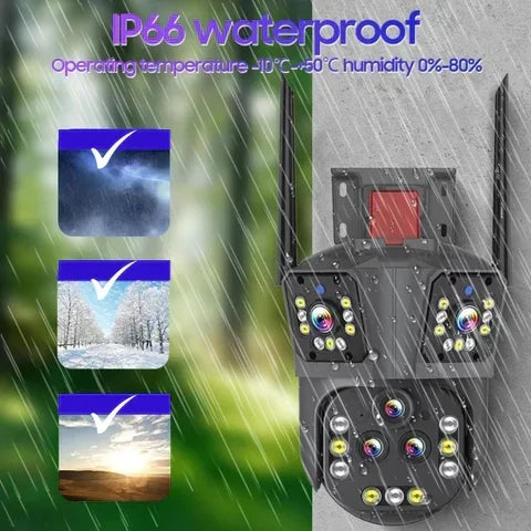 Wi-Fi Security Camera 20x Optical Multi-Lens Auto-Tracking