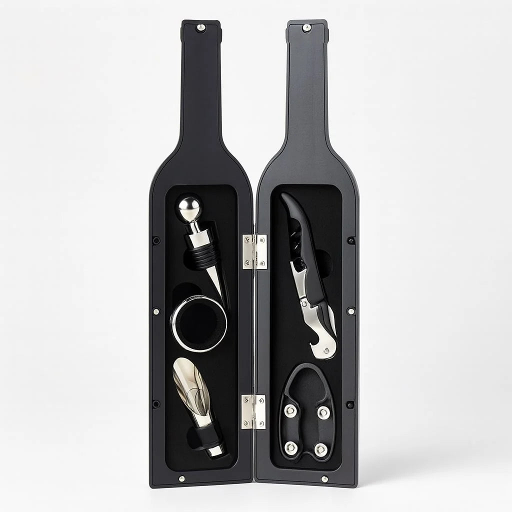 Wine Gift Set Magnetic Bottle Box Five Piece