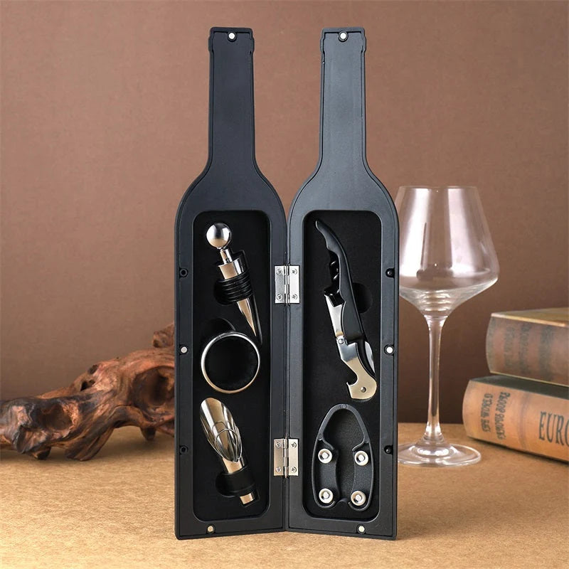 Wine Gift Set Magnetic Bottle Box Five Piece