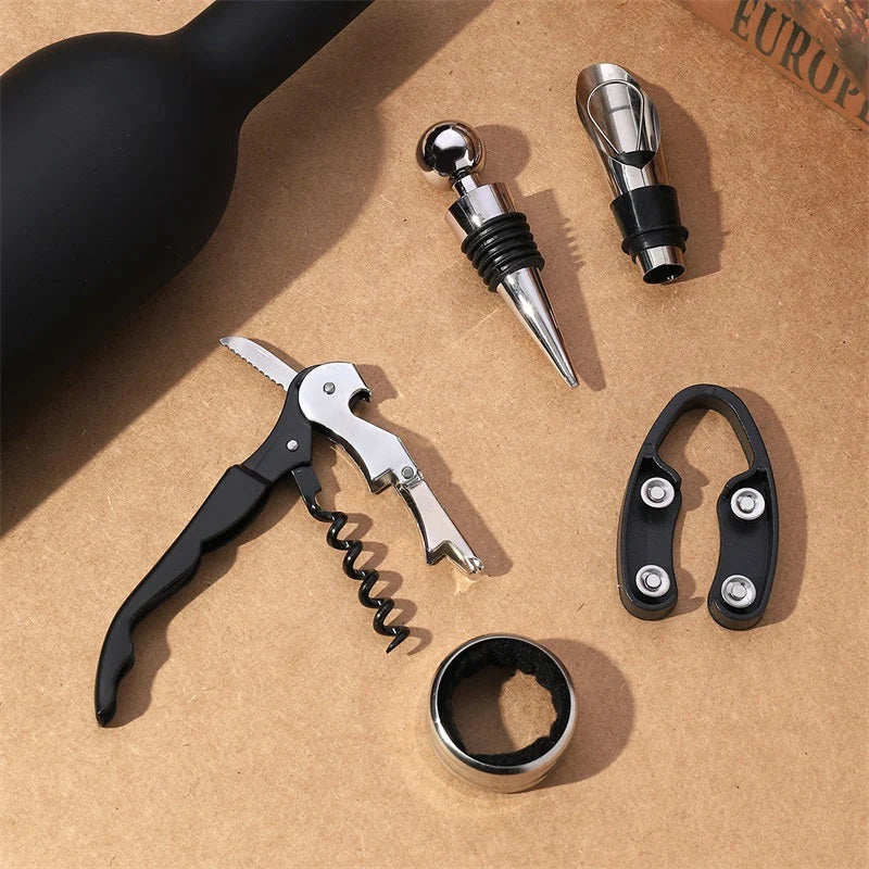 Wine Gift Set Magnetic Bottle Box Five Piece