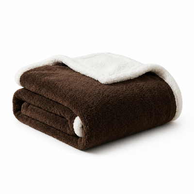 Winter Blanket Reversible Microfiber Flannel & Lambswool Water Repellent
