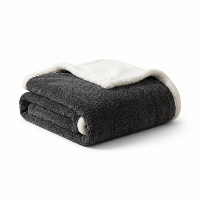 Winter Blanket Reversible Microfiber Flannel & Lambswool Water Repellent