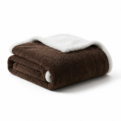 Winter Blanket Reversible Microfiber Flannel & Lambswool Water Repellent