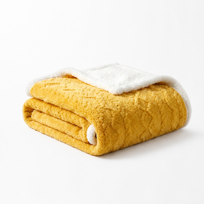 Winter Blanket Reversible Microfiber Flannel & Lambswool Water Repellent