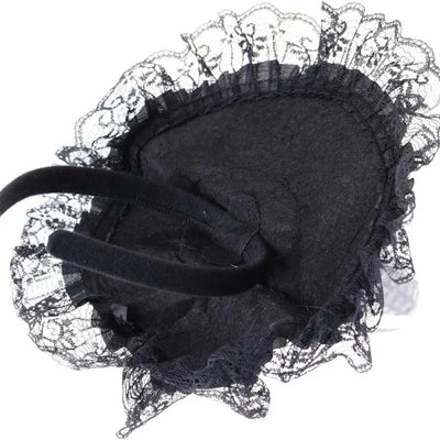 Witch Hat Feathers & Lace Trim Lightweight & Shape-Stable