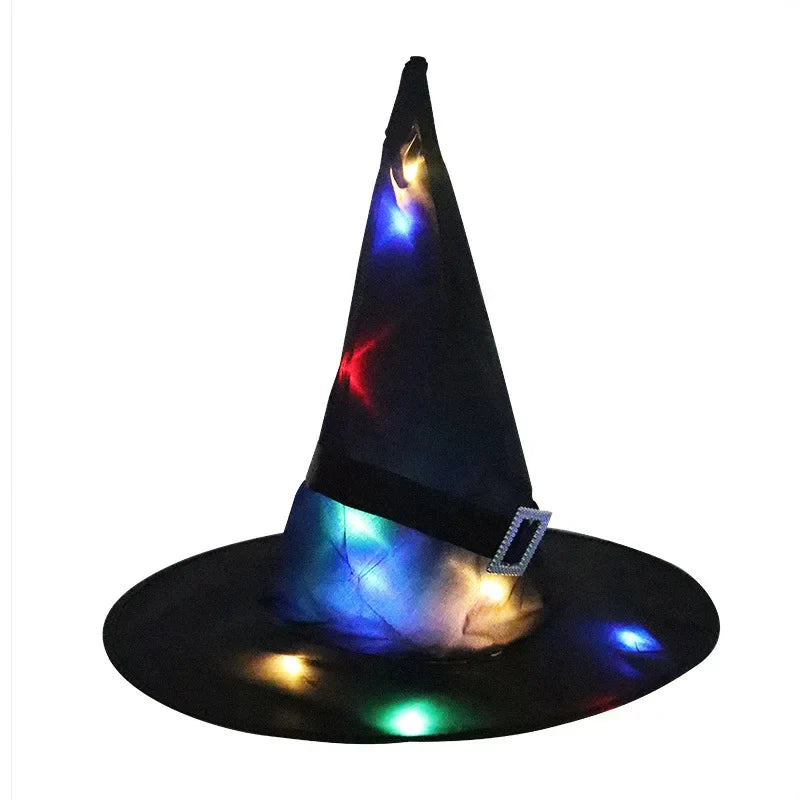 Witch Hat LED-Lit Hanging Eyelet & Stable Brim