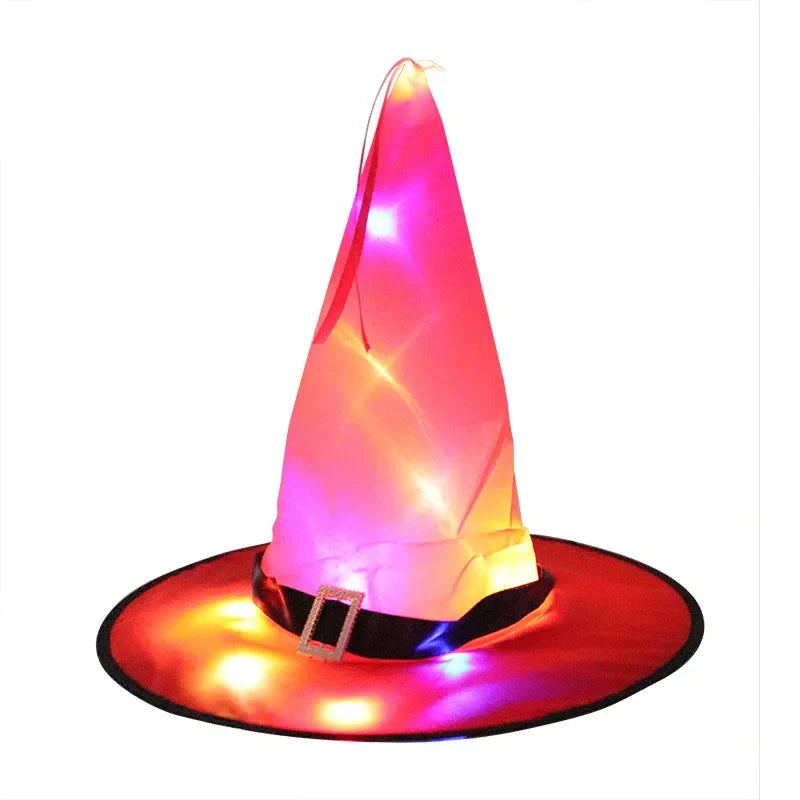Witch Hat LED-Lit Hanging Eyelet & Stable Brim