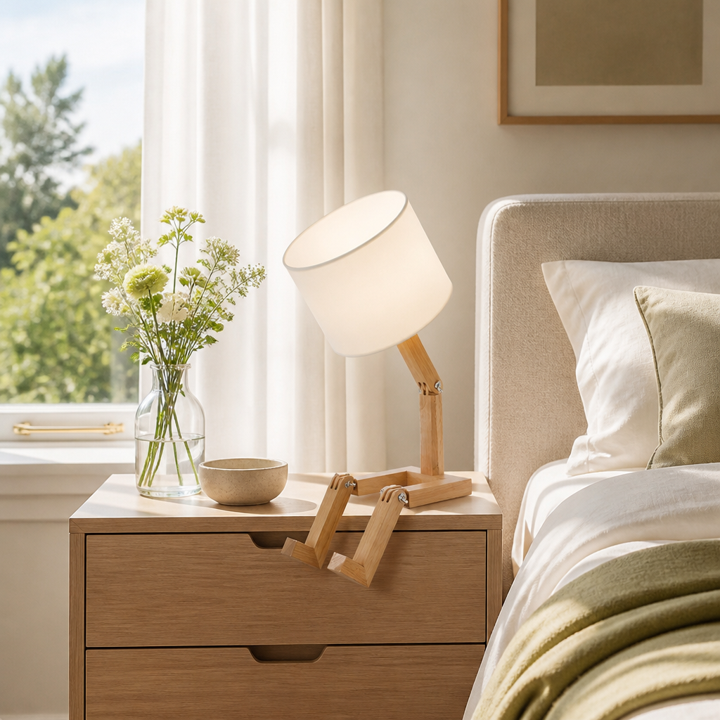 Wood Foldable Desk Lamp