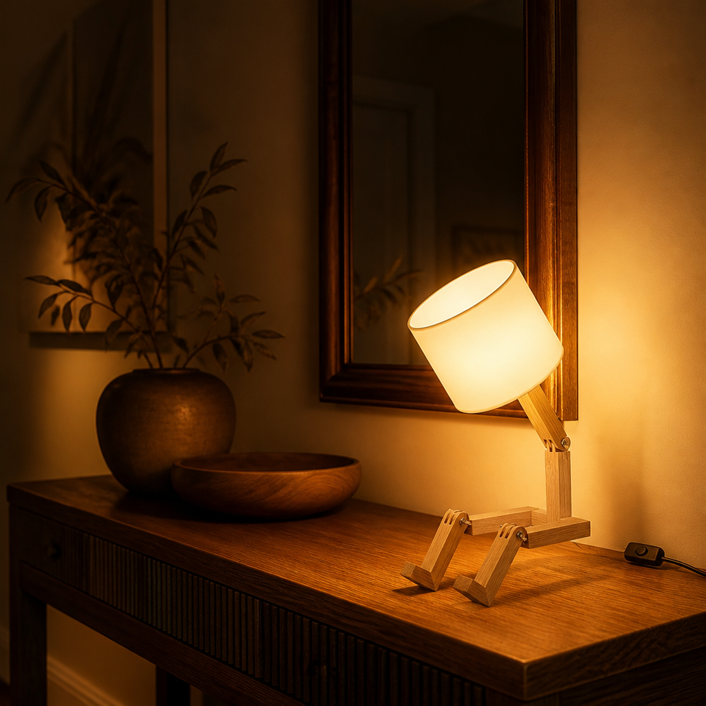 Wood Foldable Desk Lamp
