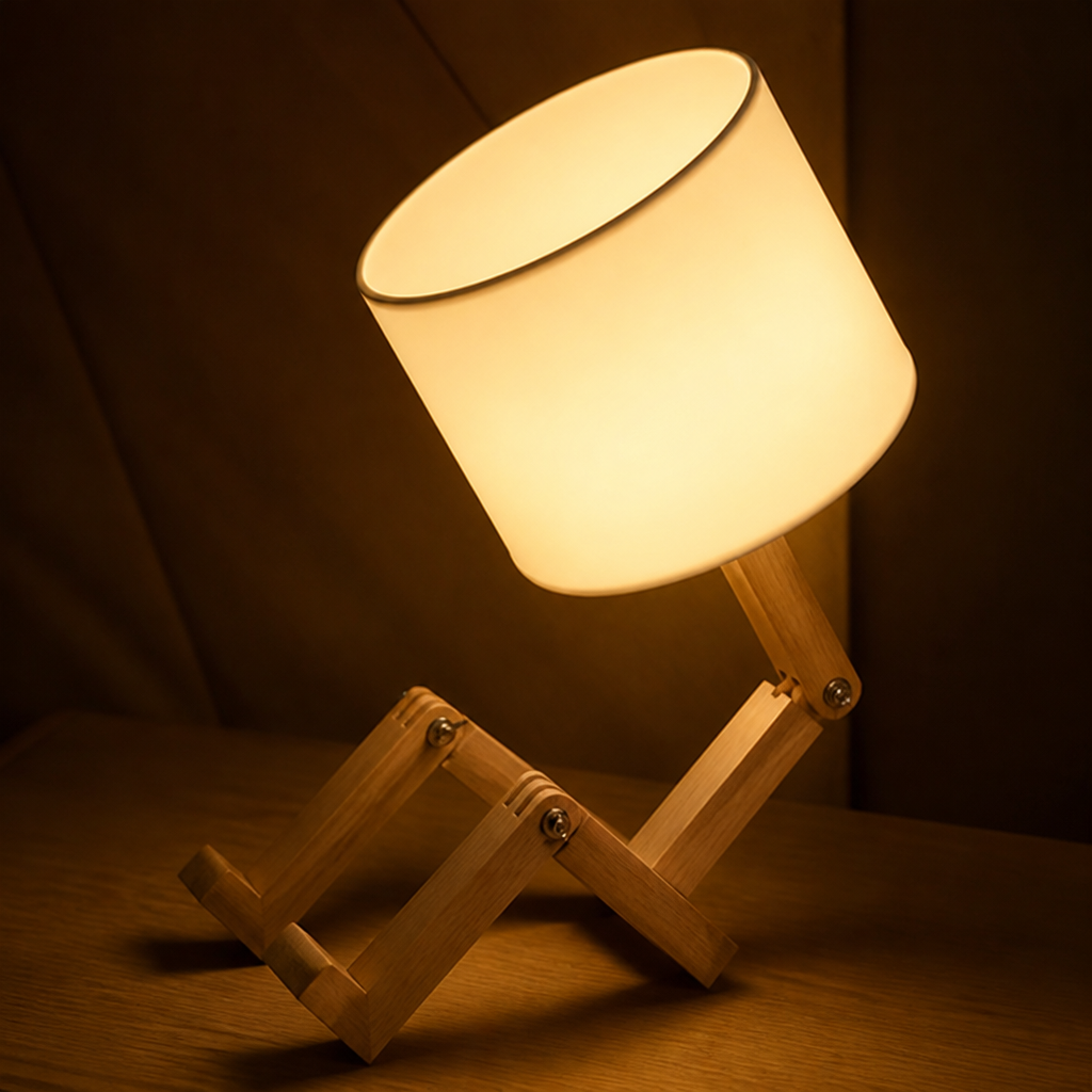 Wood Foldable Desk Lamp