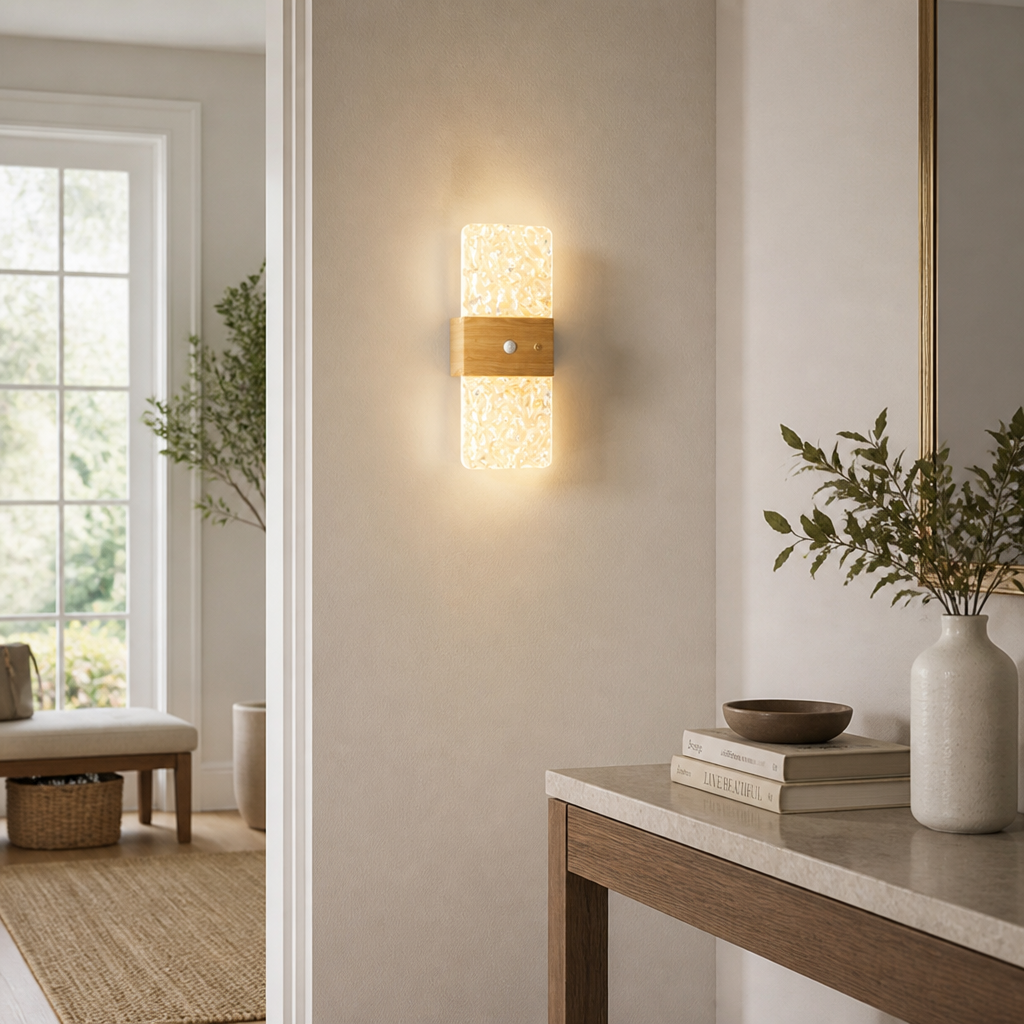 Wood Grain LED Magnetic Night Light