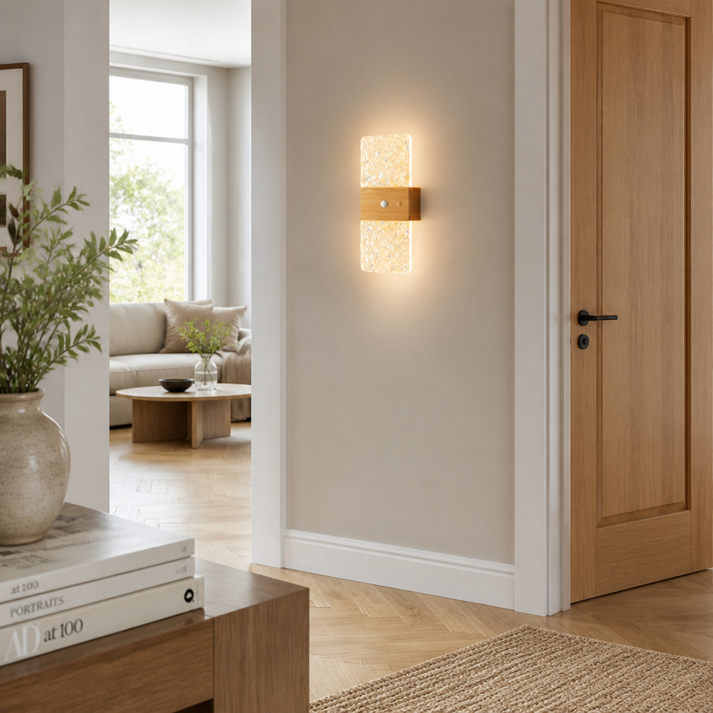 Wood Grain LED Magnetic Night Light