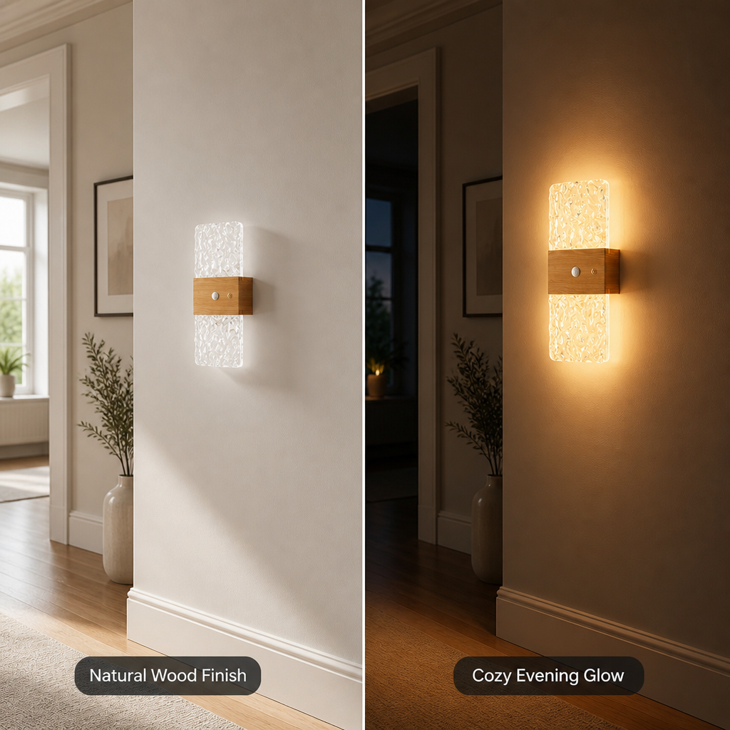 Wood Grain LED Magnetic Night Light