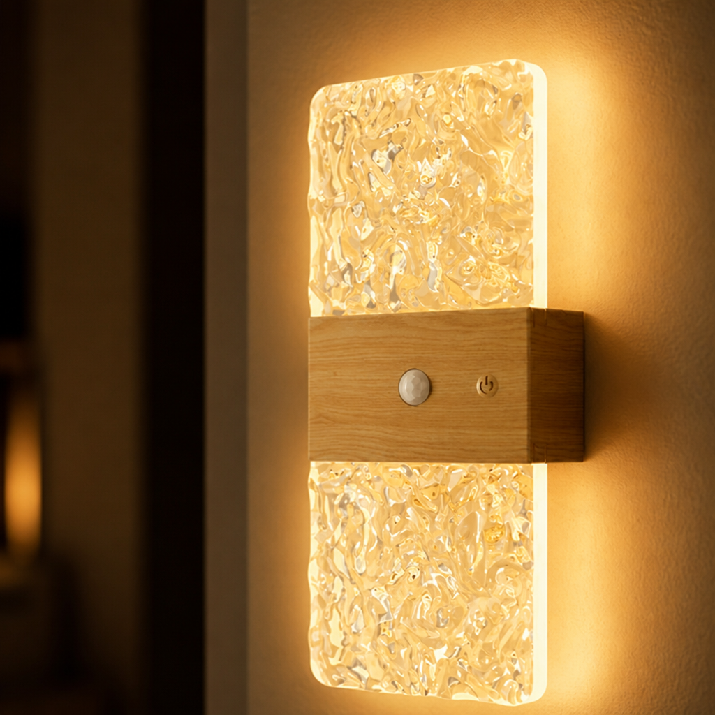 Wood Grain LED Magnetic Night Light